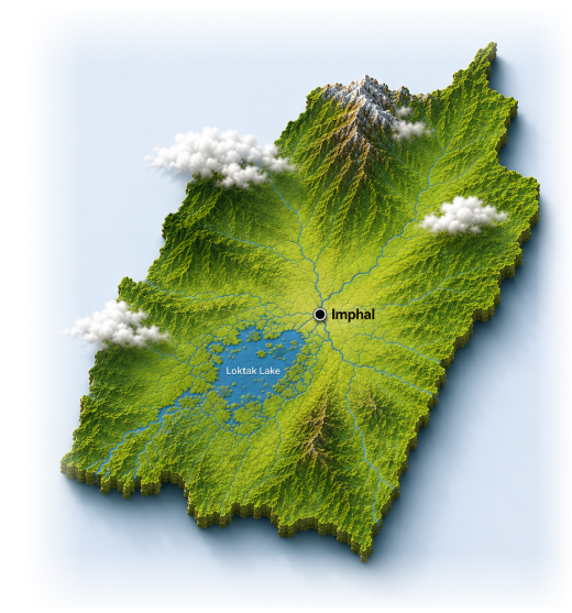 Map of Manipur
